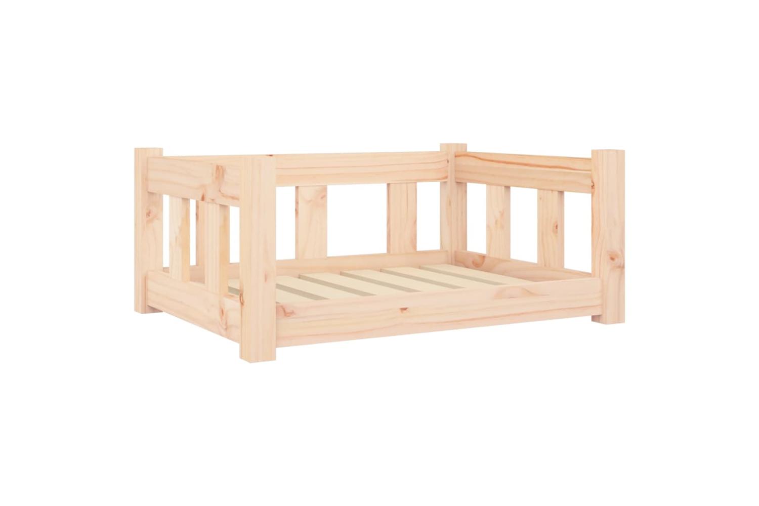 Dog Bed 655x505x28 Cm Solid Wood Pine