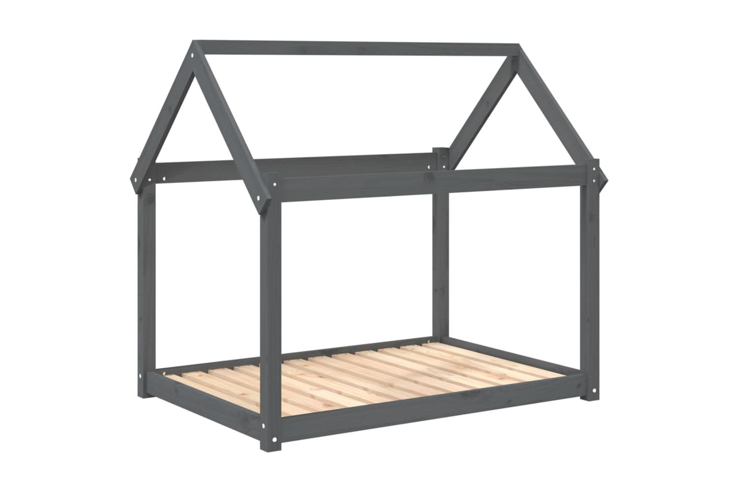 Dog Bed Grey 111x80x100 Cm Solid Wood Pine