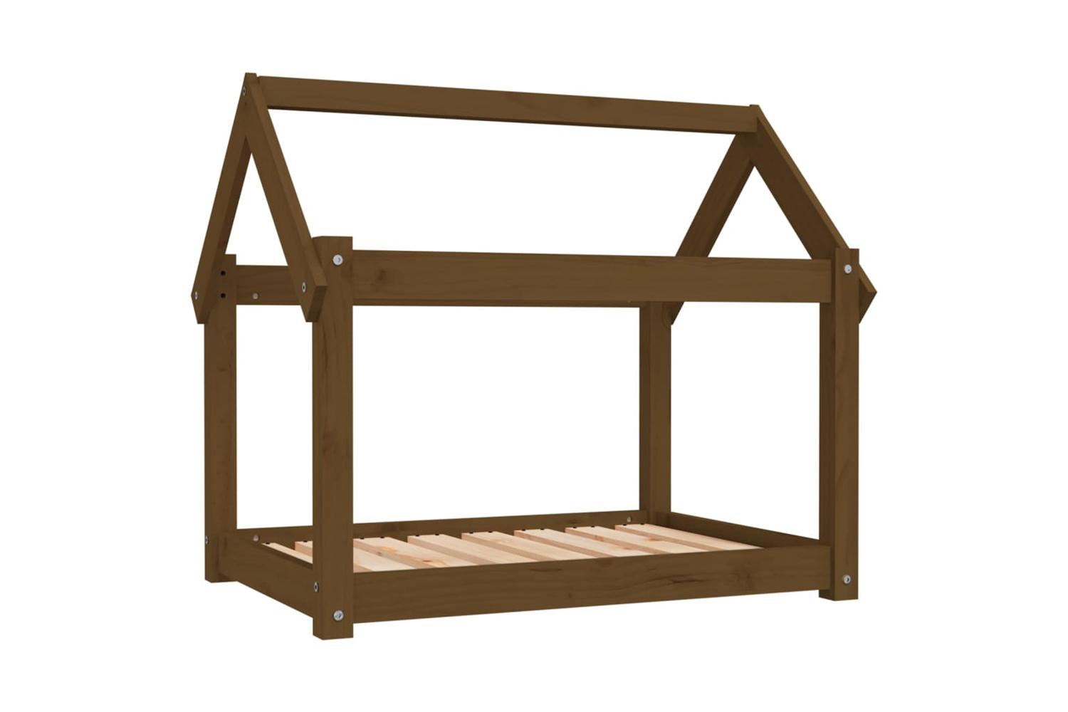 Dog Bed Honey Brown 81x60x70 Cm Solid Wood Pine