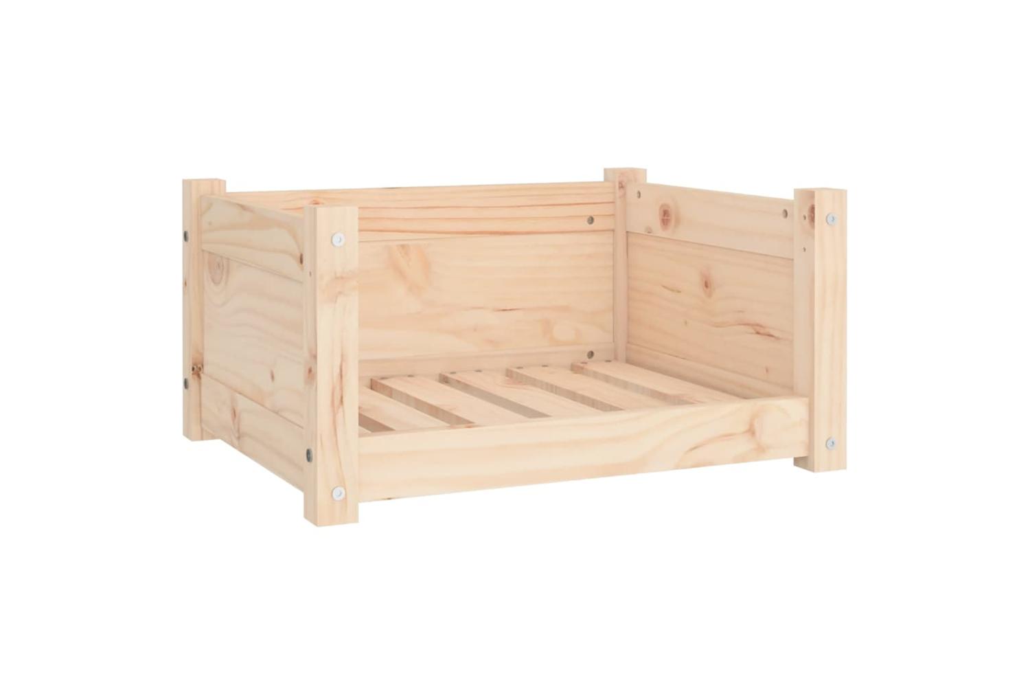 Dog Bed 555x455x28 Cm Solid Pine Wood