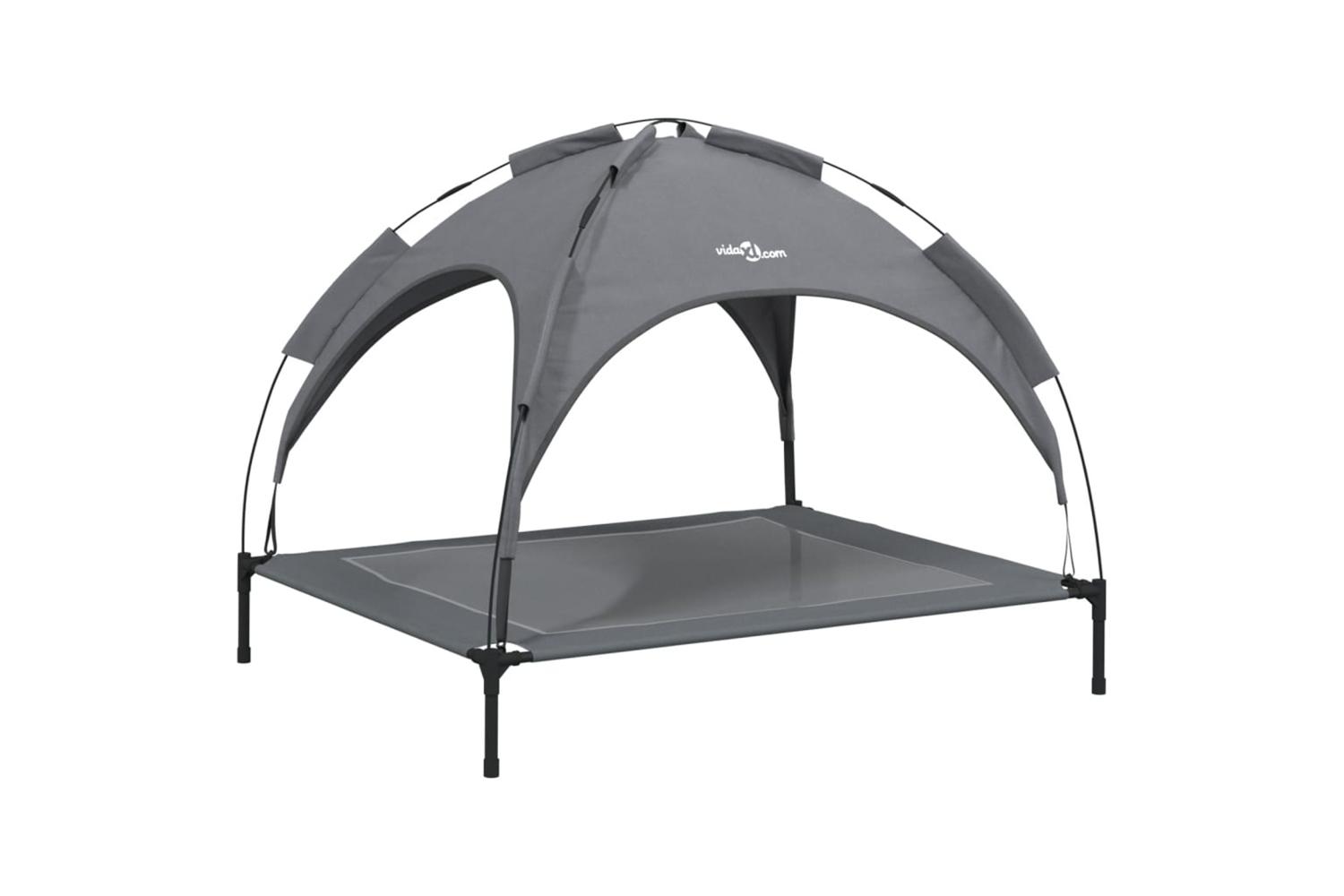 Dog Bed With Canopy Anthracite Oxford Fabric And Steel