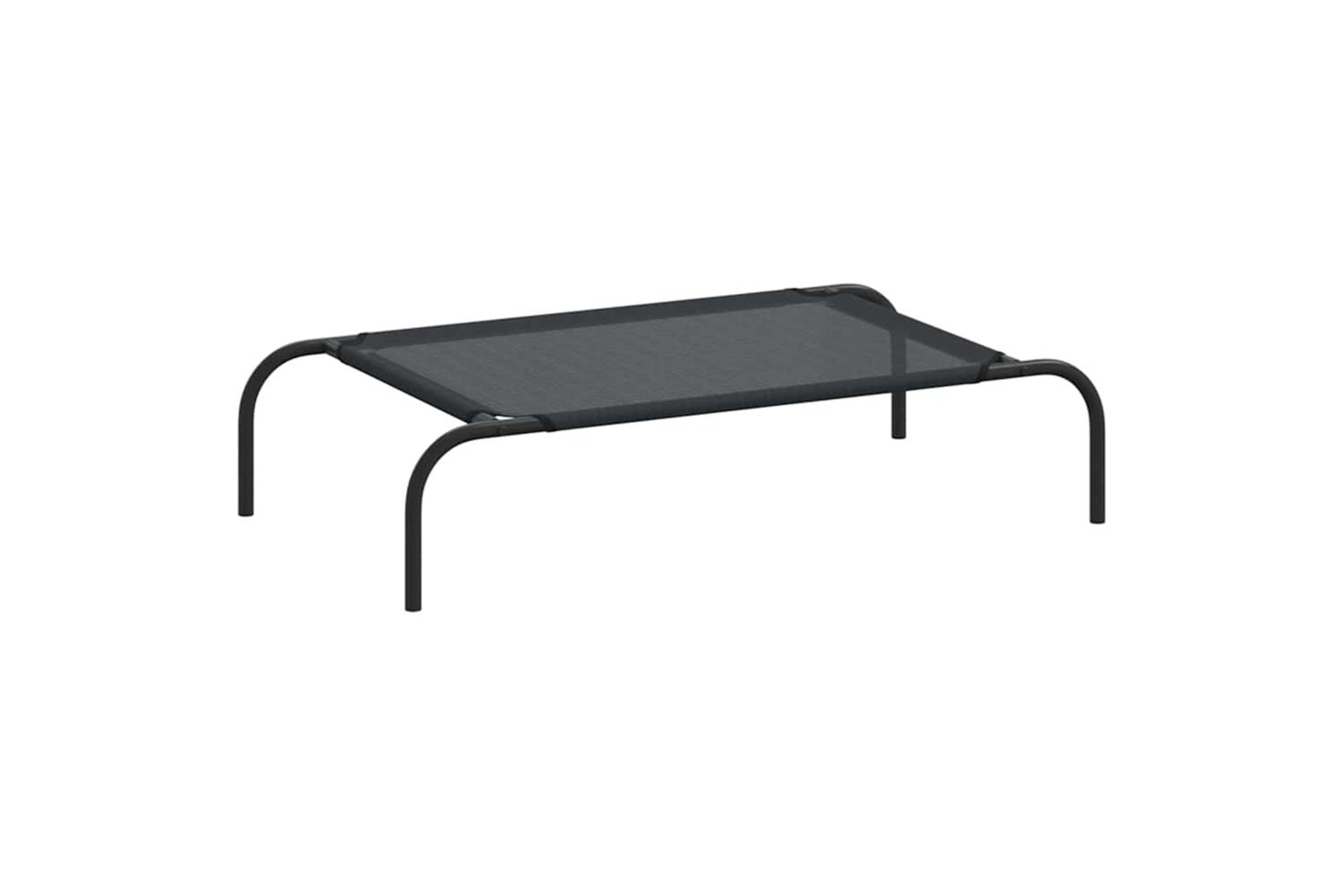 Elevated Dog Bed Black S Textilene
