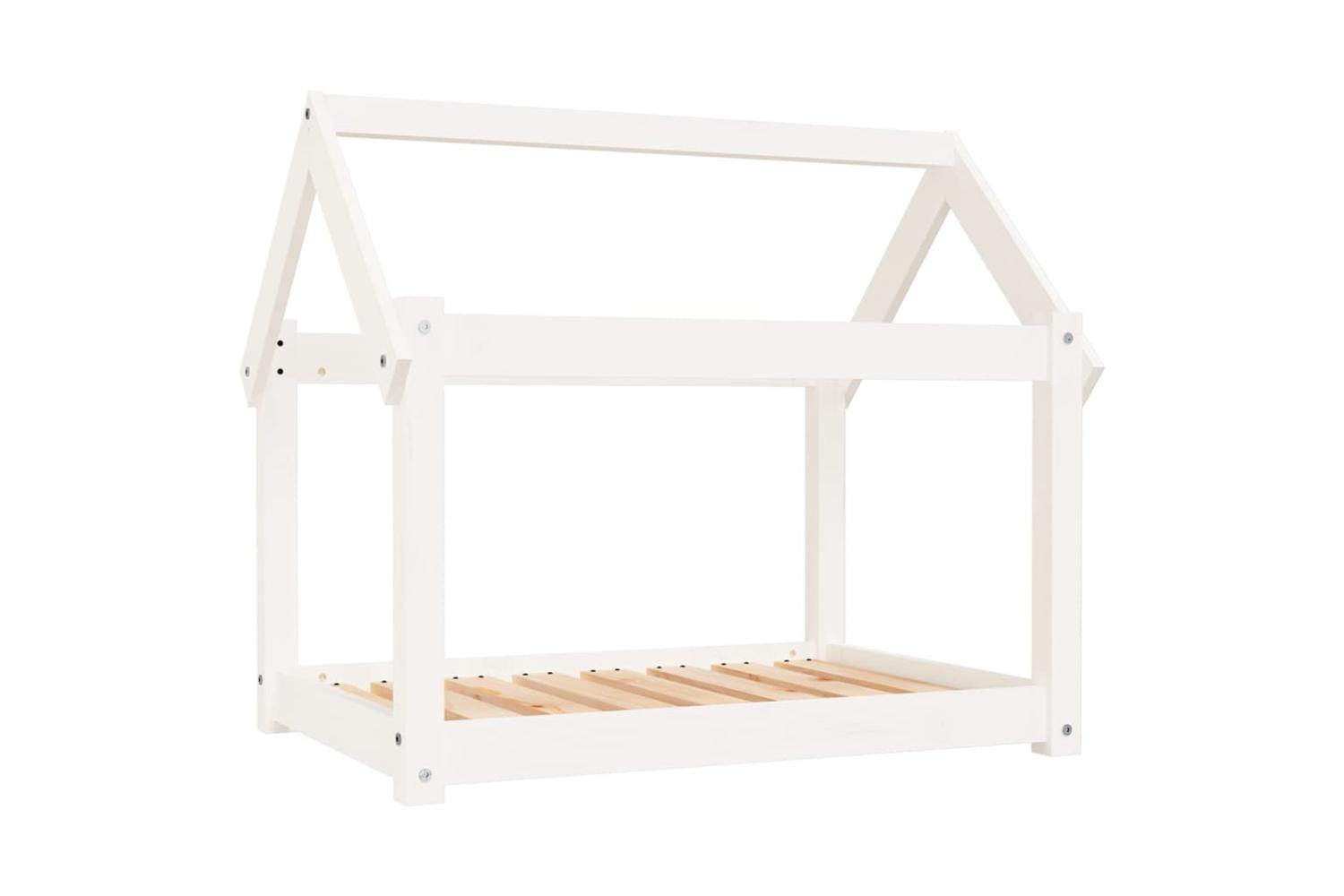 Dog Bed White 81x60x70 Cm Solid Wood Pine