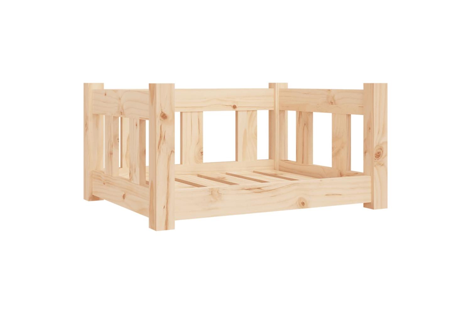 Dog Bed 555x455x28 Cm Solid Wood Pine