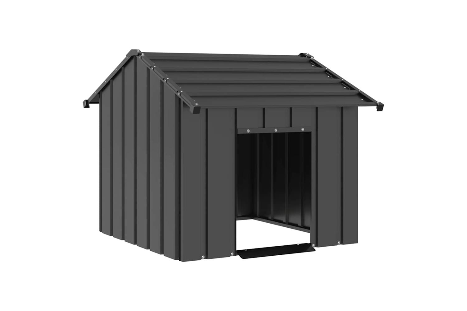 Dog House With Roof 85x107x81 Cm Galvanised Steel