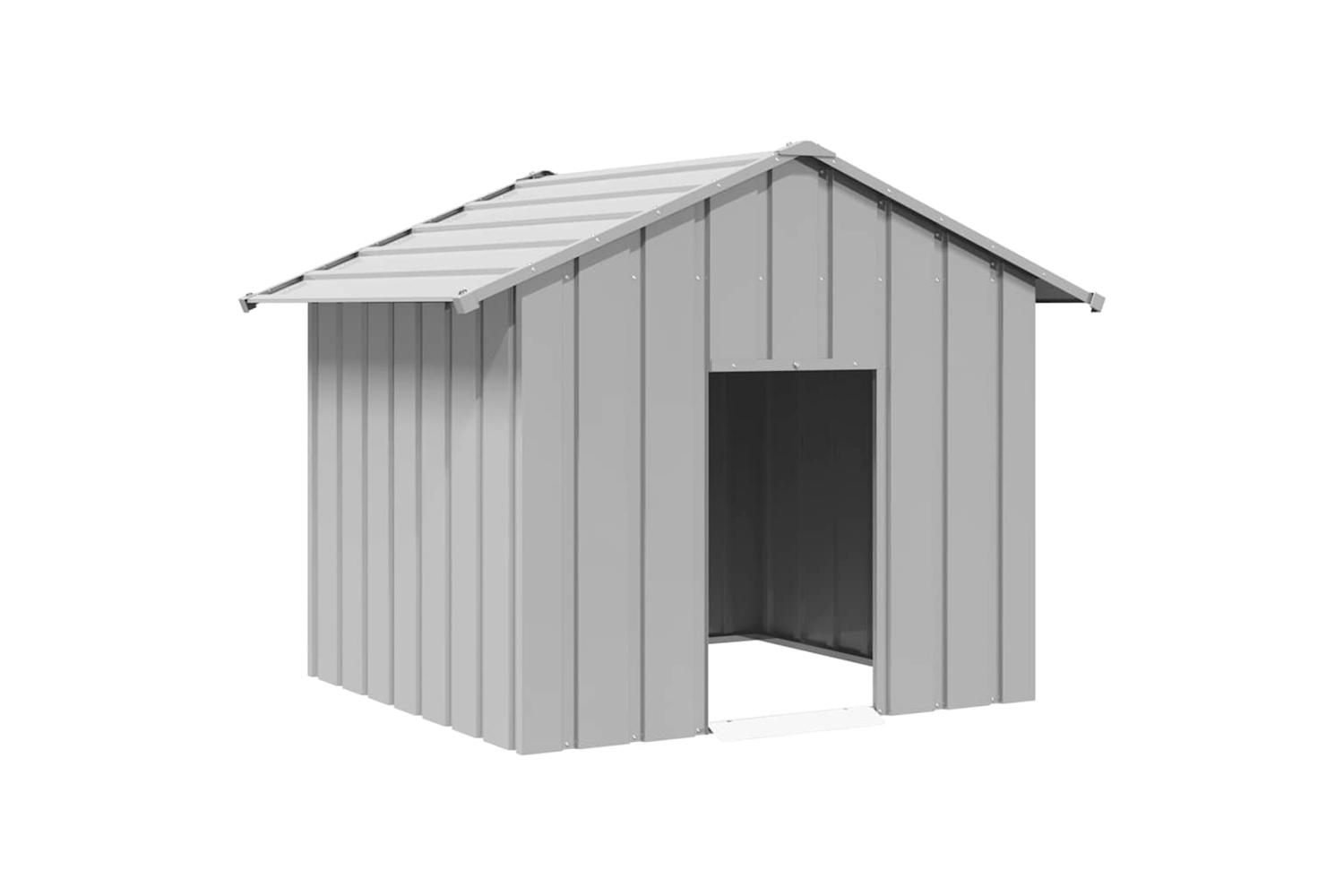 Dog House With Roof 131x101x102 Cm Galvanised Steel