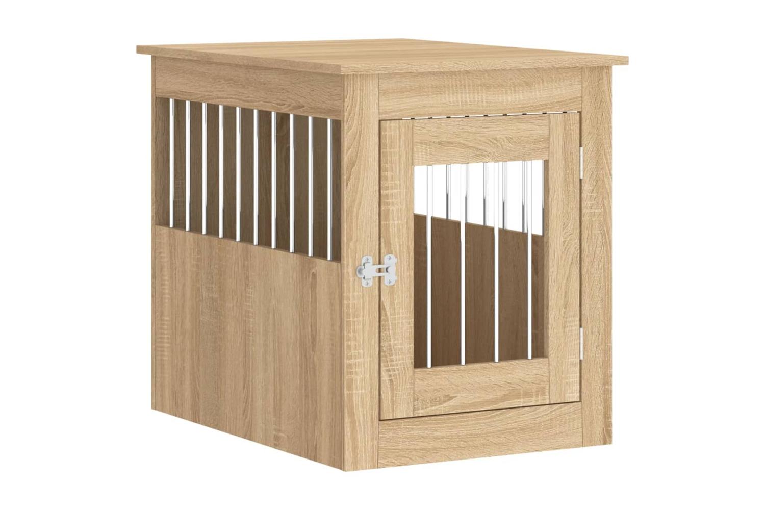 Dog Crate Furniture Sonoma Oak 55x75x65 Cm Engineered Wood