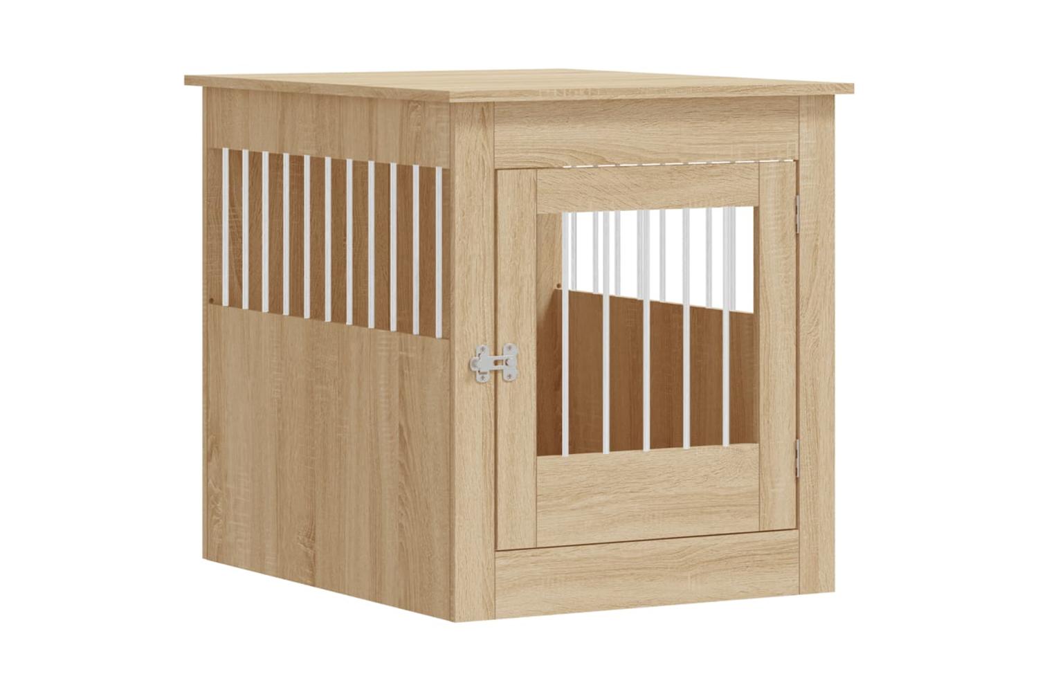 Dog Crate Furniture Sonoma Oak 645x80x71 Cm Engineered Wood