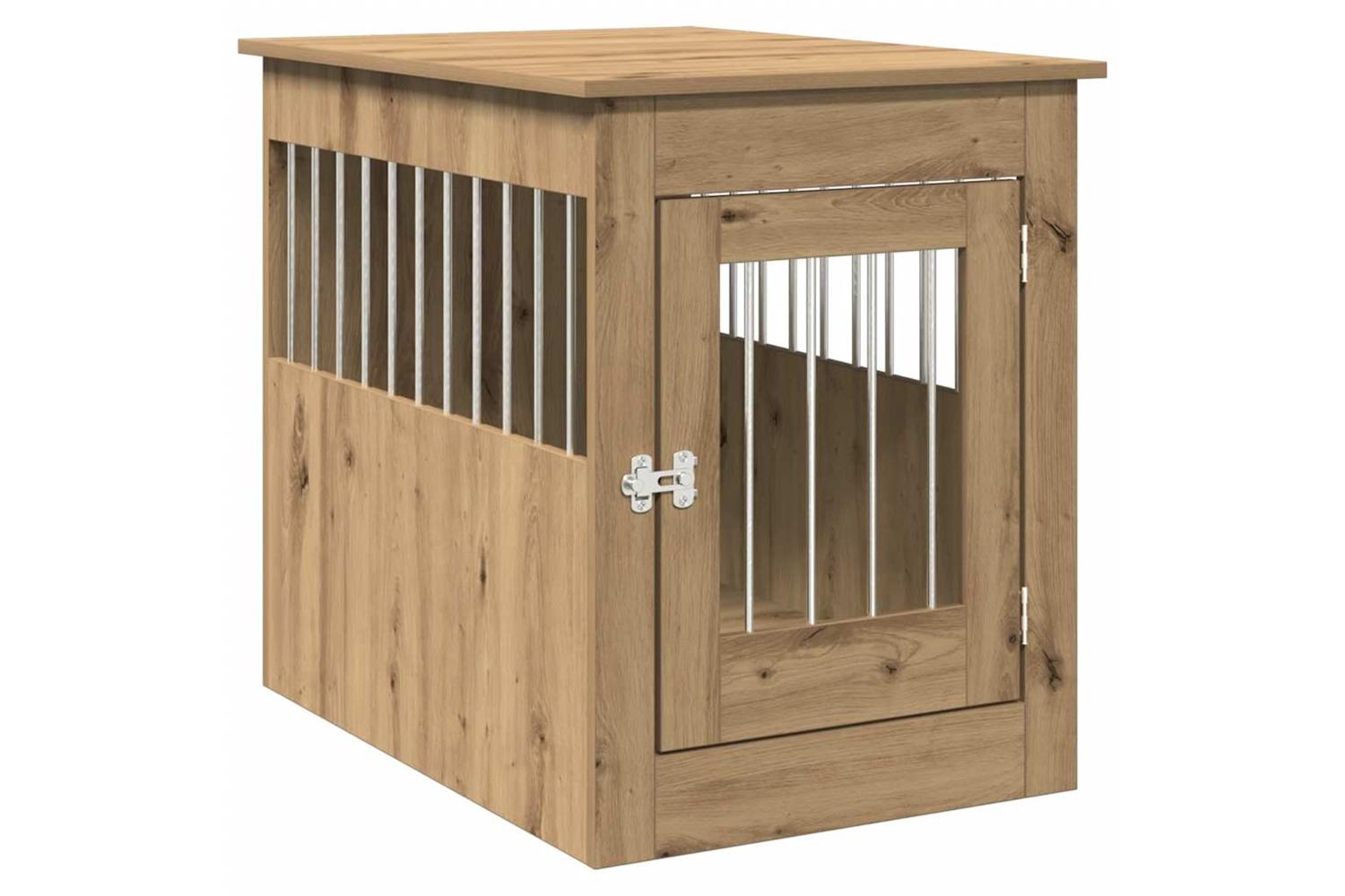 Dog Crate Furniture Artisan Oak 55x80x68 Cm Engineered Wood