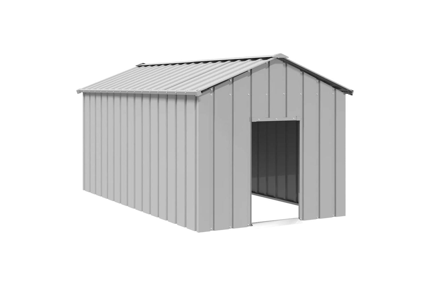 Dog House With Roof 114x202x101 Cm Galvanised Steel