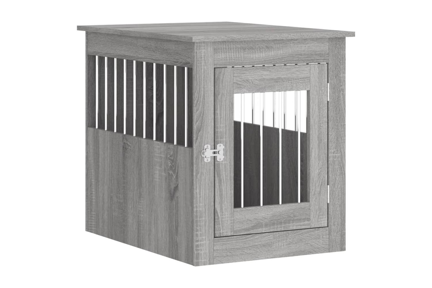 Dog Crate Furniture Grey Sonoma 55x75x65 Cm Engineered Wood