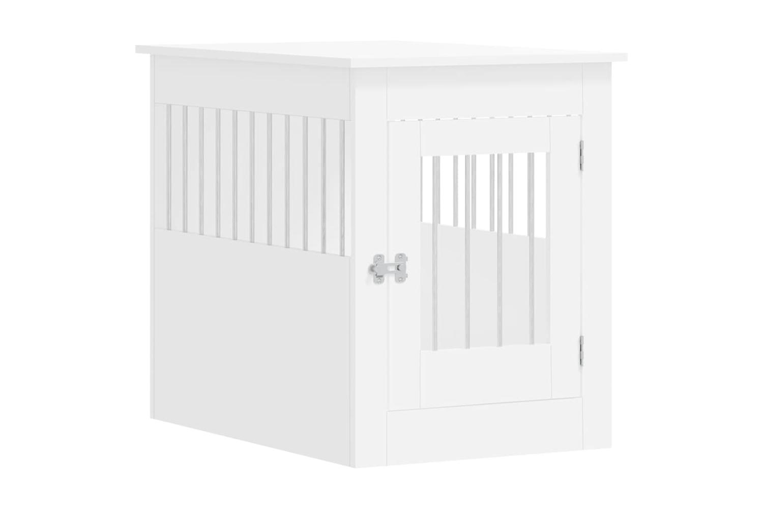 Dog Crate Furniture White 55x80x68 Cm Engineered Wood