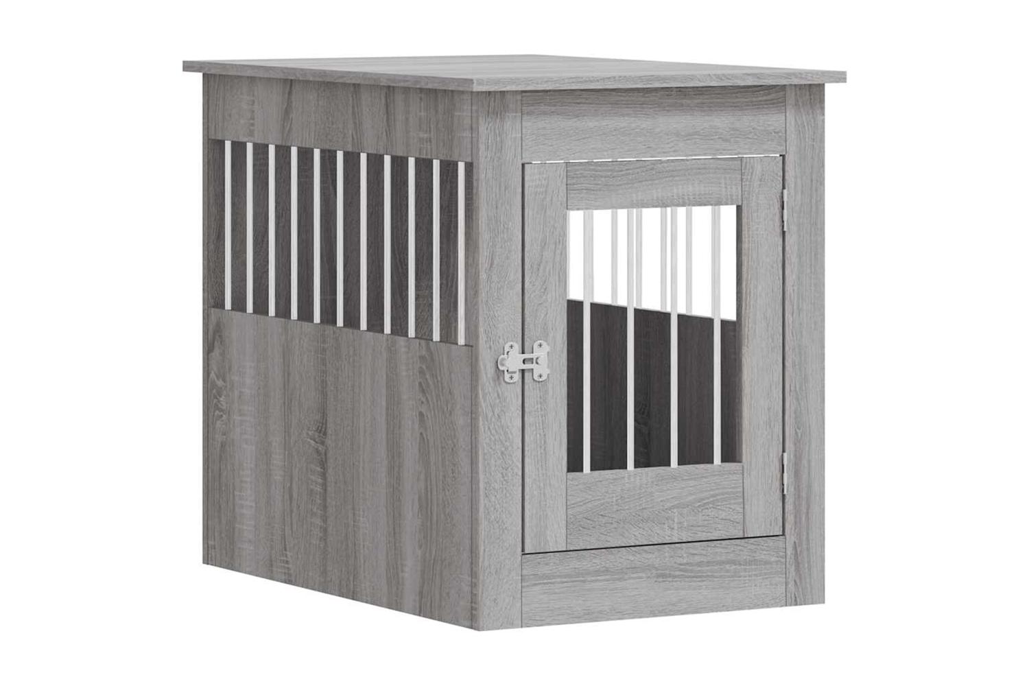 Dog Crate Furniture Grey Sonoma 55x80x68 Cm Engineered Wood