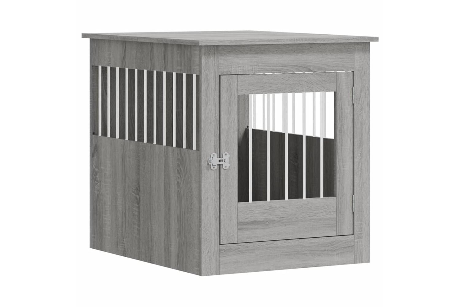 Dog Crate Furniture Grey Sonoma 645x80x71 Cm Engineered Wood