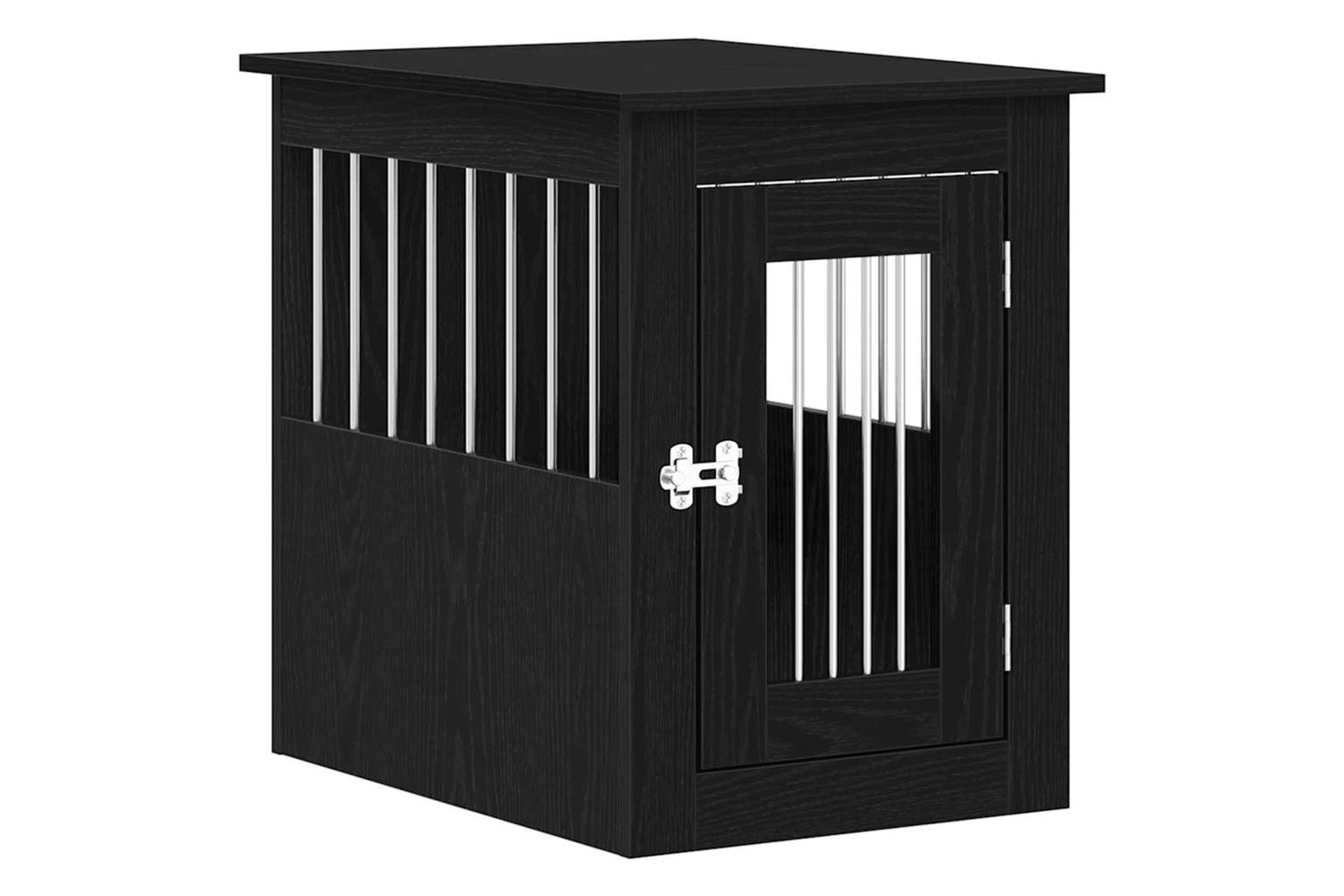 Dog Crate Furniture Black Oak 45x62x59 Cm Engineered Wood