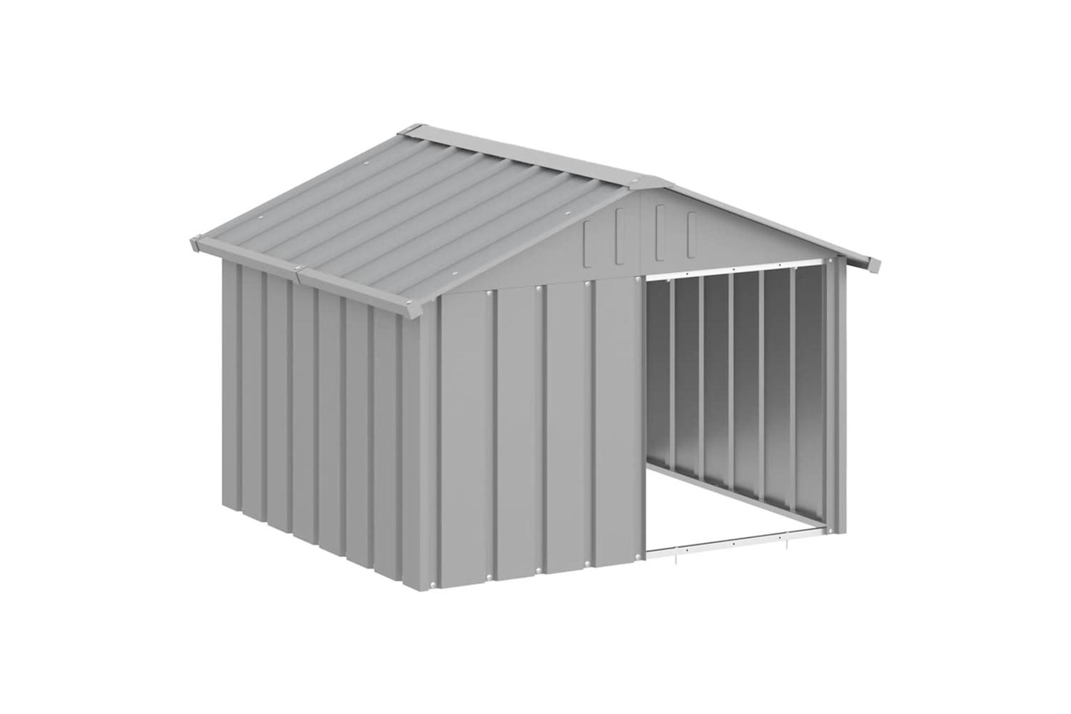 Dog House Grey 1165x103x815 Cm Galvanised Steel