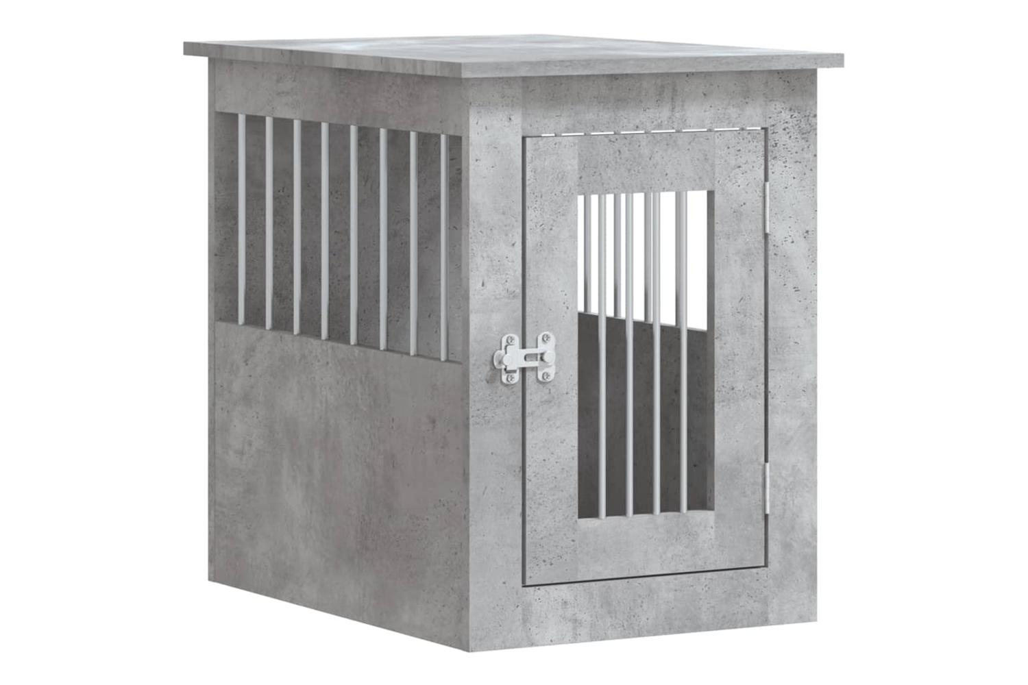 Dog Crate Furniture Concrete Grey 45x62x59 Cm Engineered Wood