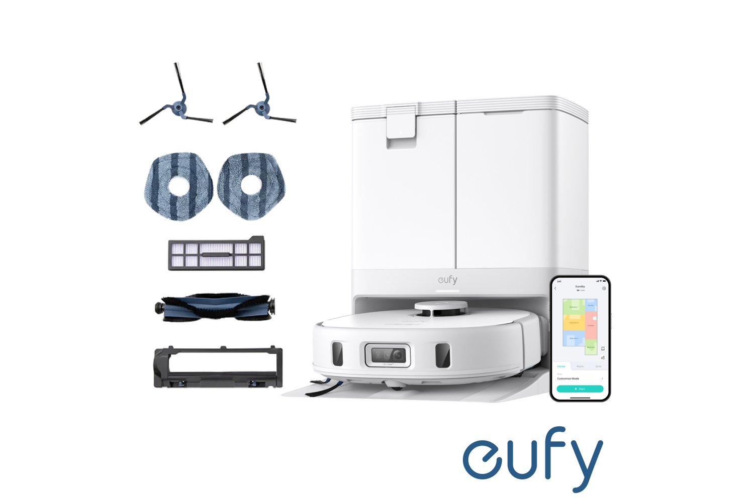 Eufy X10 Pro Omni Robot Vacuum Ultimate Bundle | White | T2351221