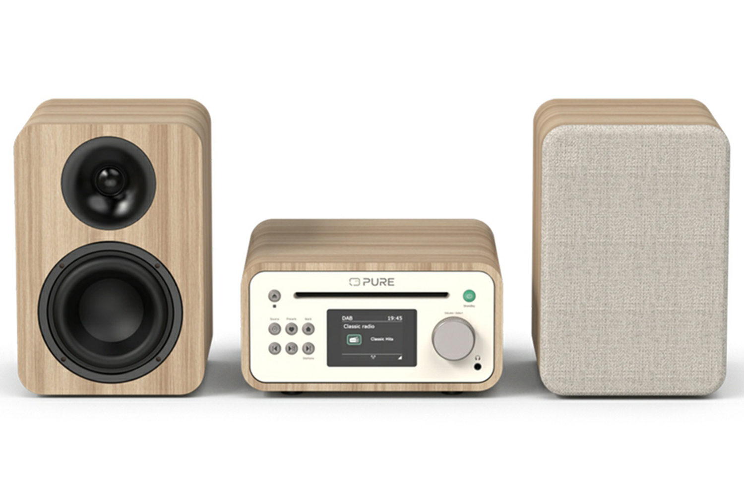 Pure-Audio Classic Stereo Mini Micro Hi-Fi System| CD Player | FM Radio | 254591
