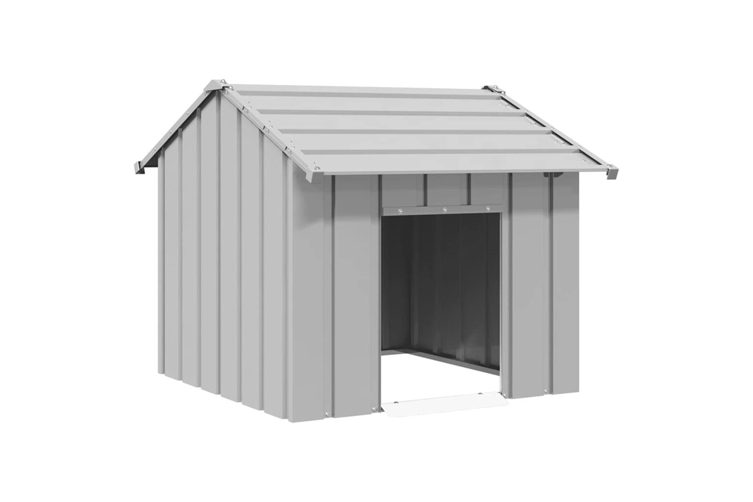 Dog House With Roof 85x107x81 Cm Galvanised Steel