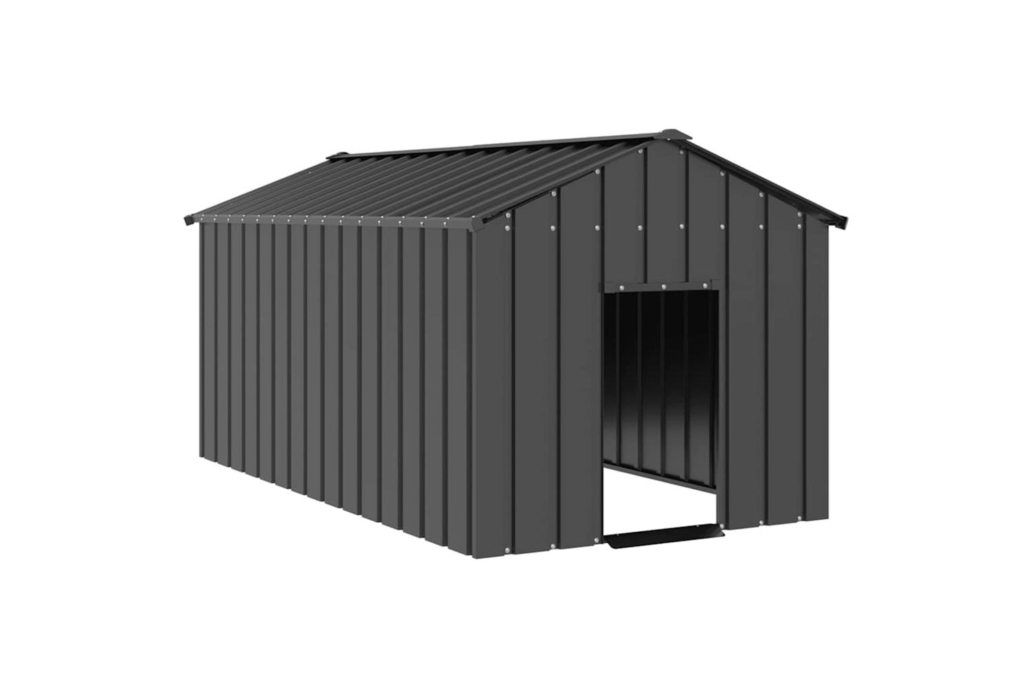 Dog House With Roof 114x202x101 Cm Galvanised Steel