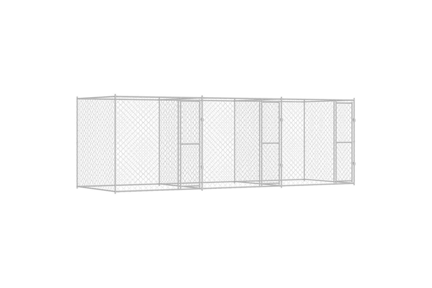 Dog Cage Silver 600 X 200 X 200 Cm Galvanised Steel