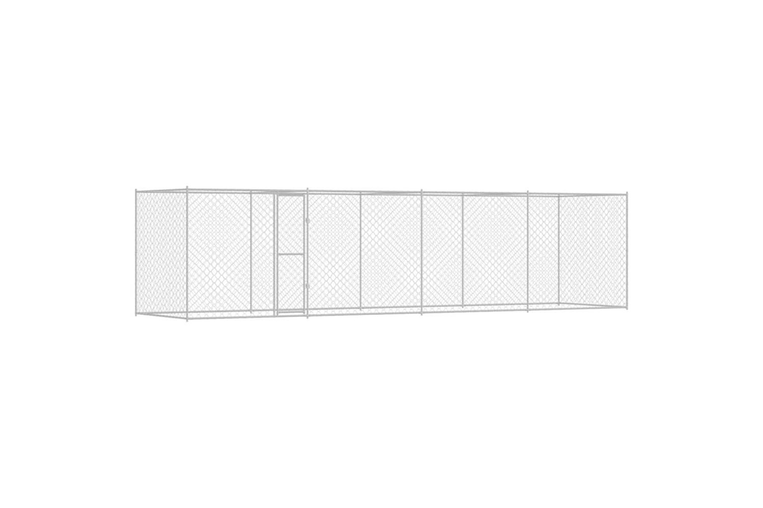 Dog Cage Silver 800 X 200 X 256 Cm Galvanised Steel