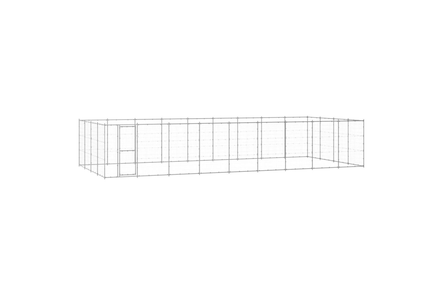Outdoor Dog Kennel Galvanised Steel 4356 M