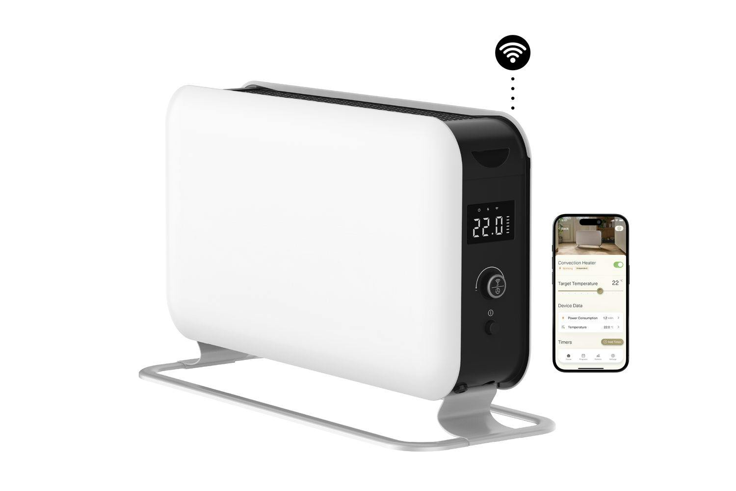 Mill 1500W WiFi Max Portable Heater | 122-CO1500MAXWIFI3 | White