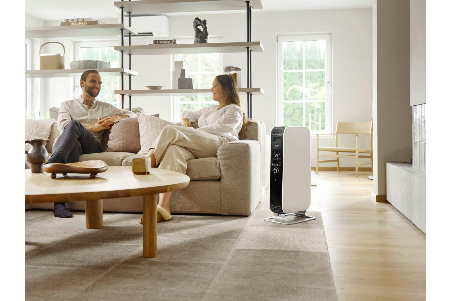 Mill 1500W Gentle Air WiFi Oil Filled Radiator | 122-OIL1500WIFI3 | White