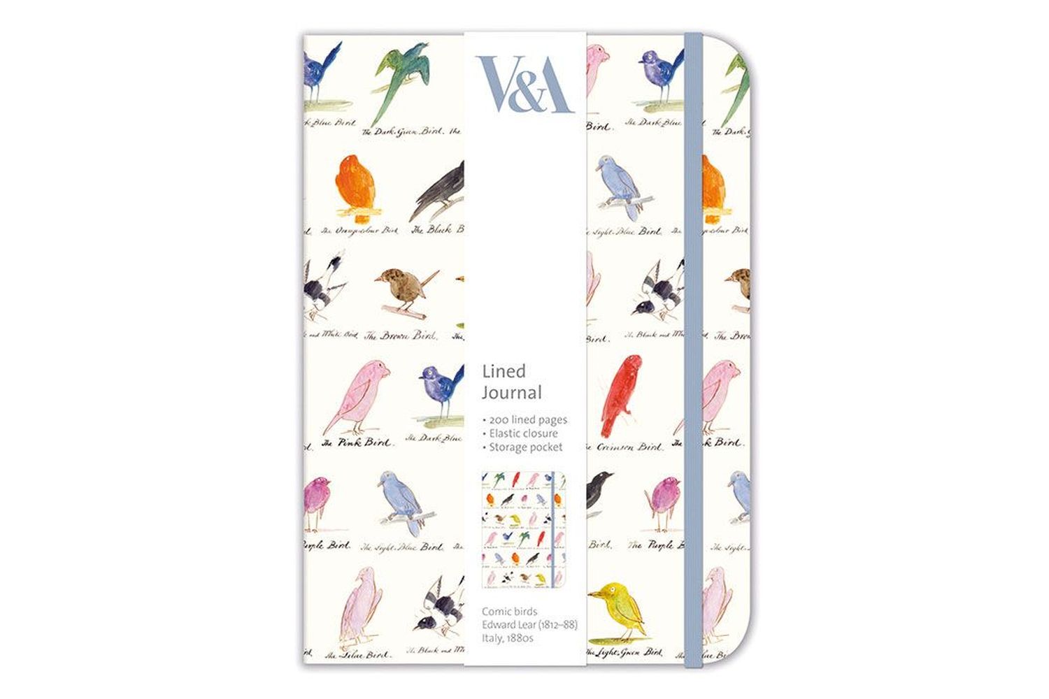Lined Journals - Edward Lear Birds - Gift Stationery