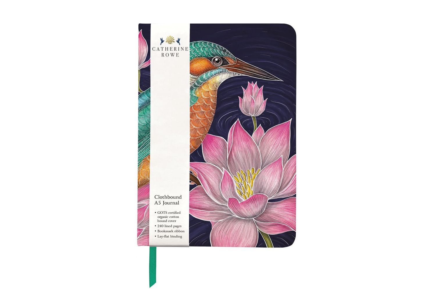 Cloth A5 Journals - Kingfisher - Gift Stationery