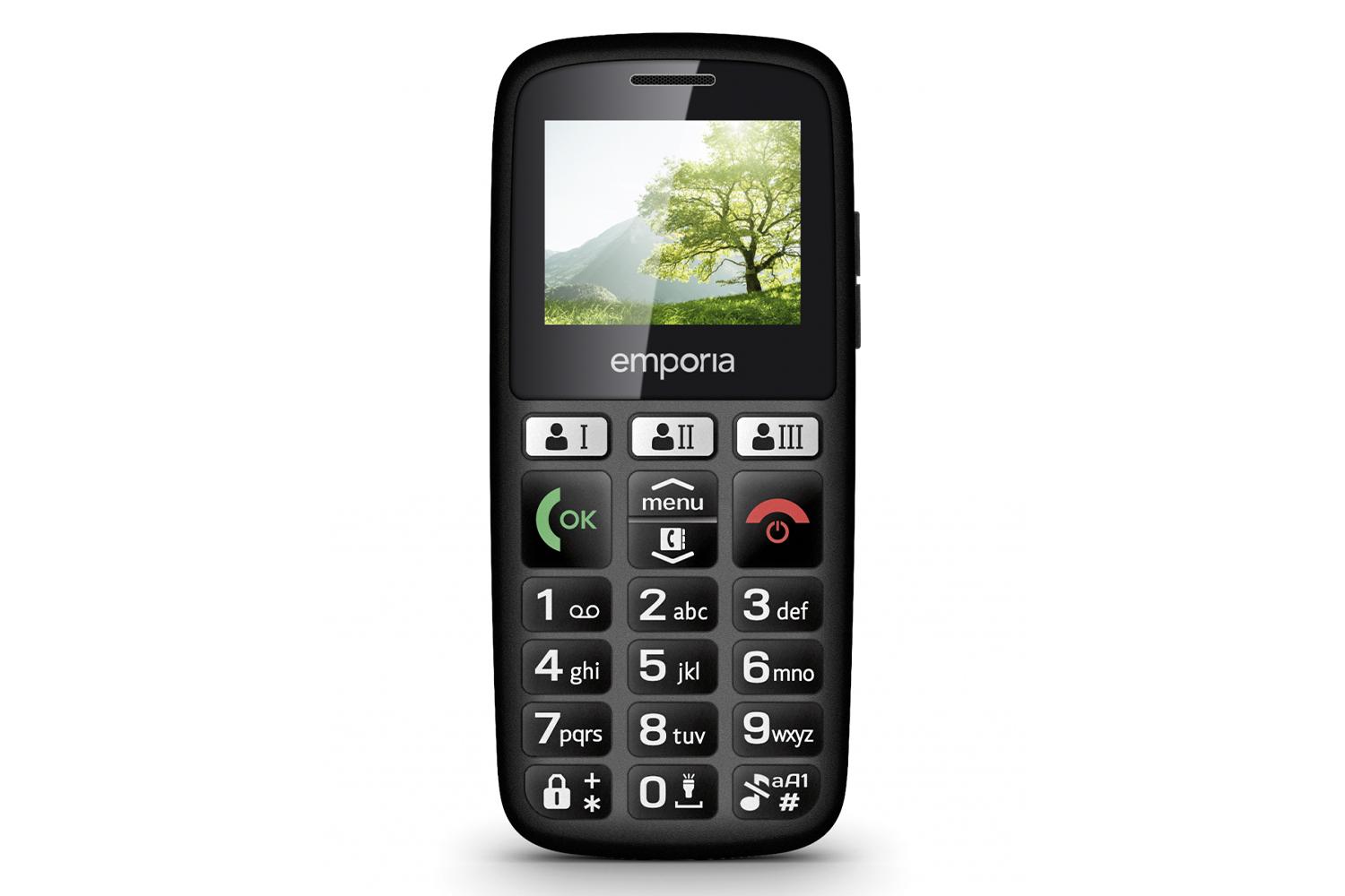 Emporia Happy | Mobile Phone | Black | 2G