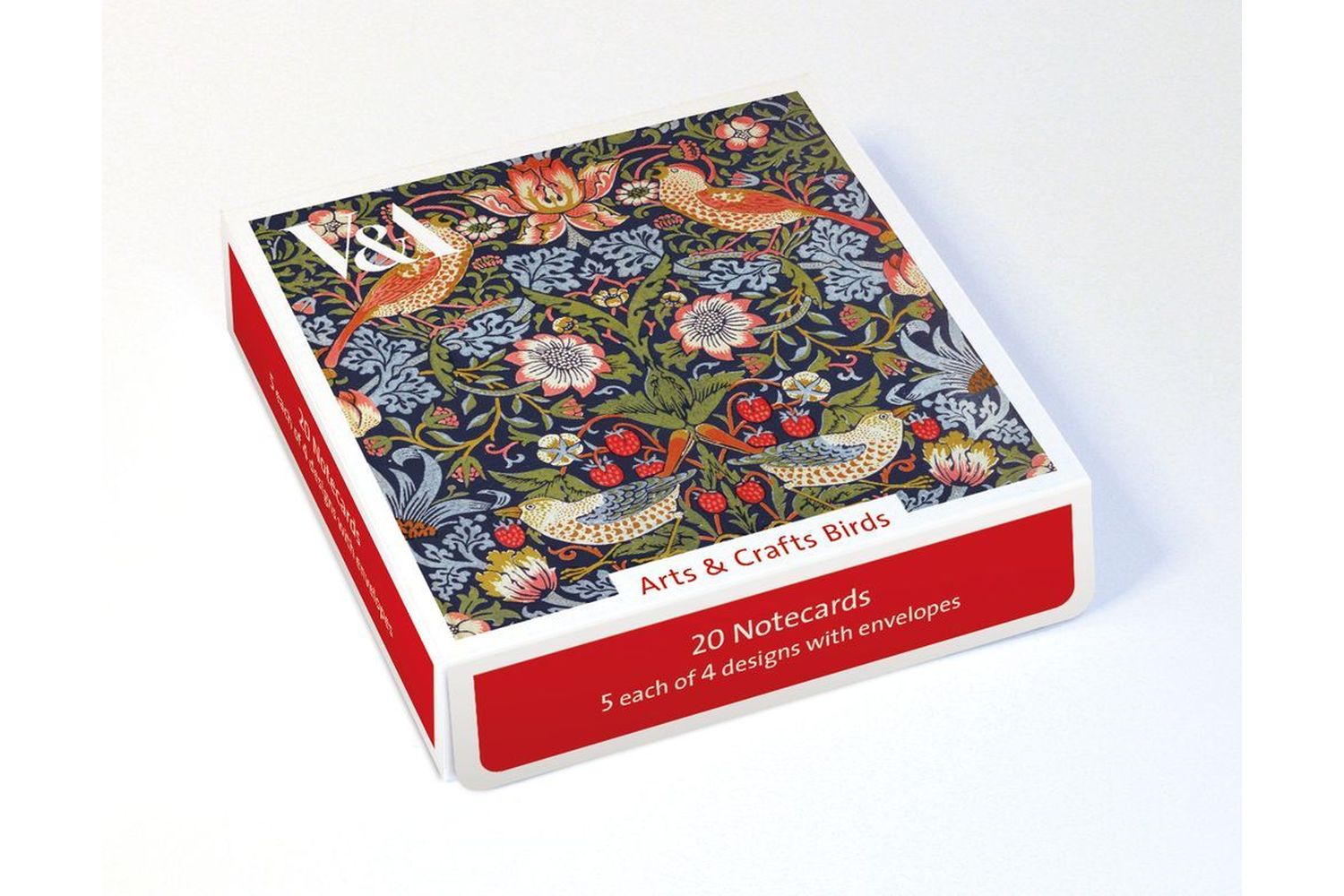 E Theme Notecards - Arts And Crafts Birds - Notecards Wallets