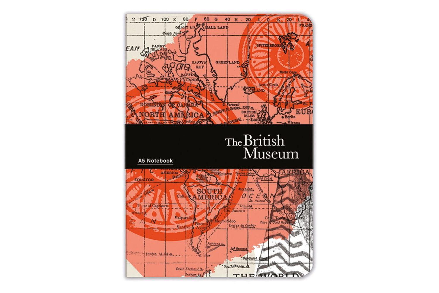 A5 Notebooks - Map Of The World - Gift Stationery