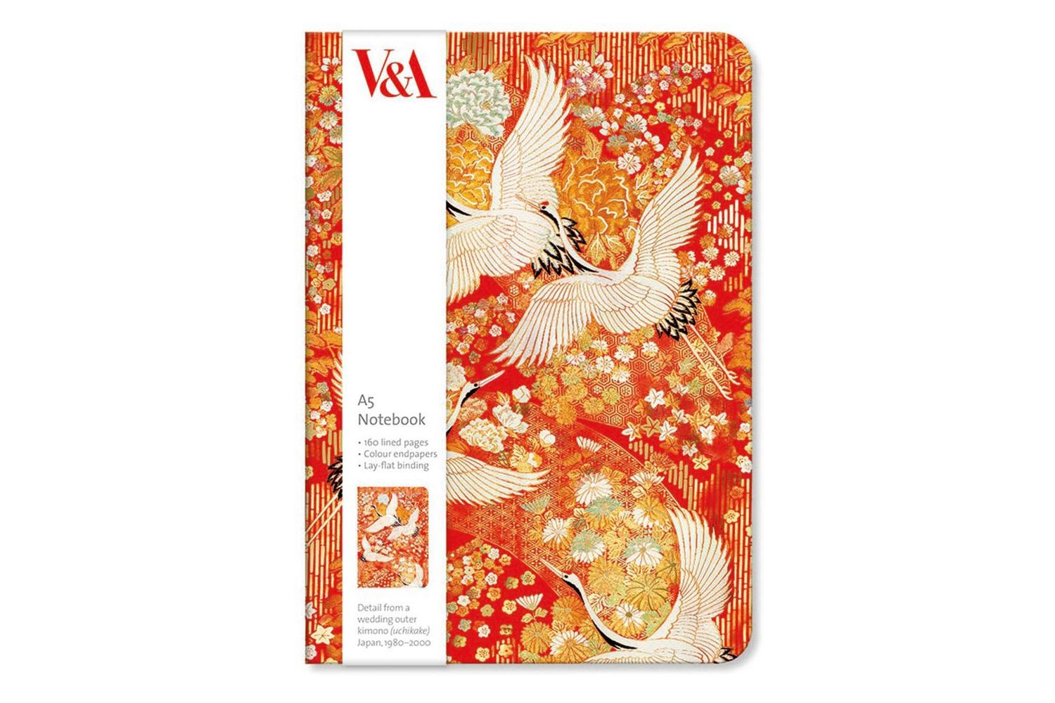 A5 Notebooks - Kimono Cranes - Gift Stationery