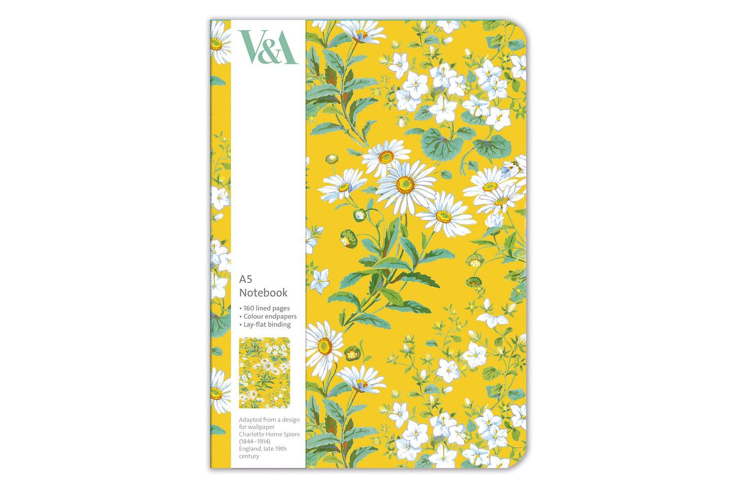 A5 Notebooks - Yellow Flowers - Gift Stationery