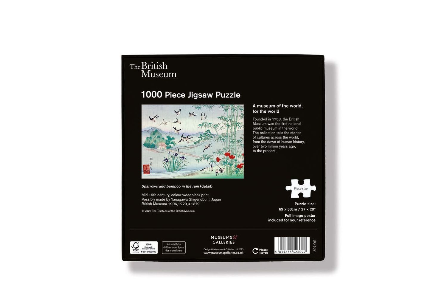 Jigsaws - Sparrows And Bamboo In The Rain - Home Giftware