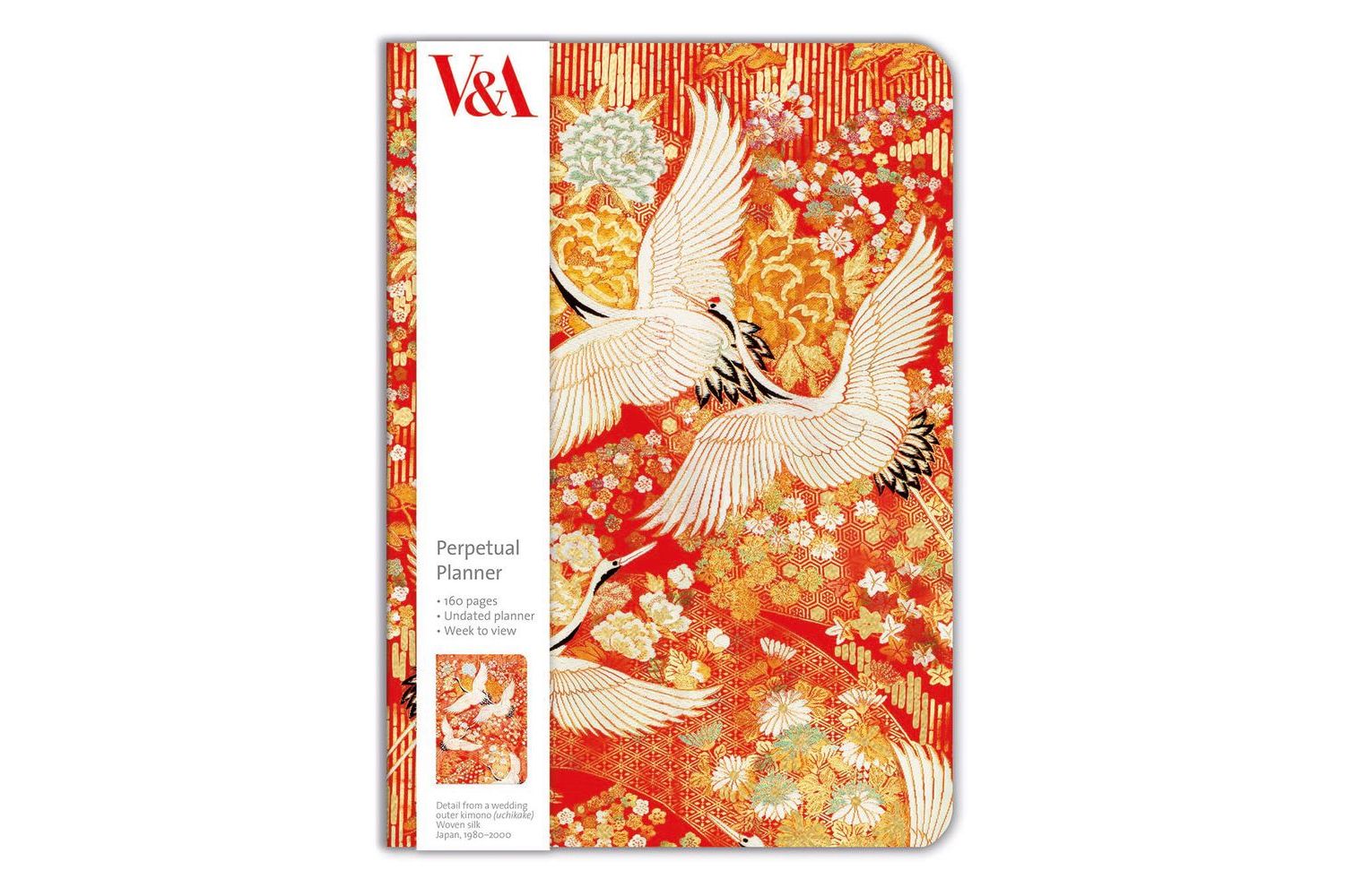 Perpetual Diary - Kimono Cranes - Gift Stationery