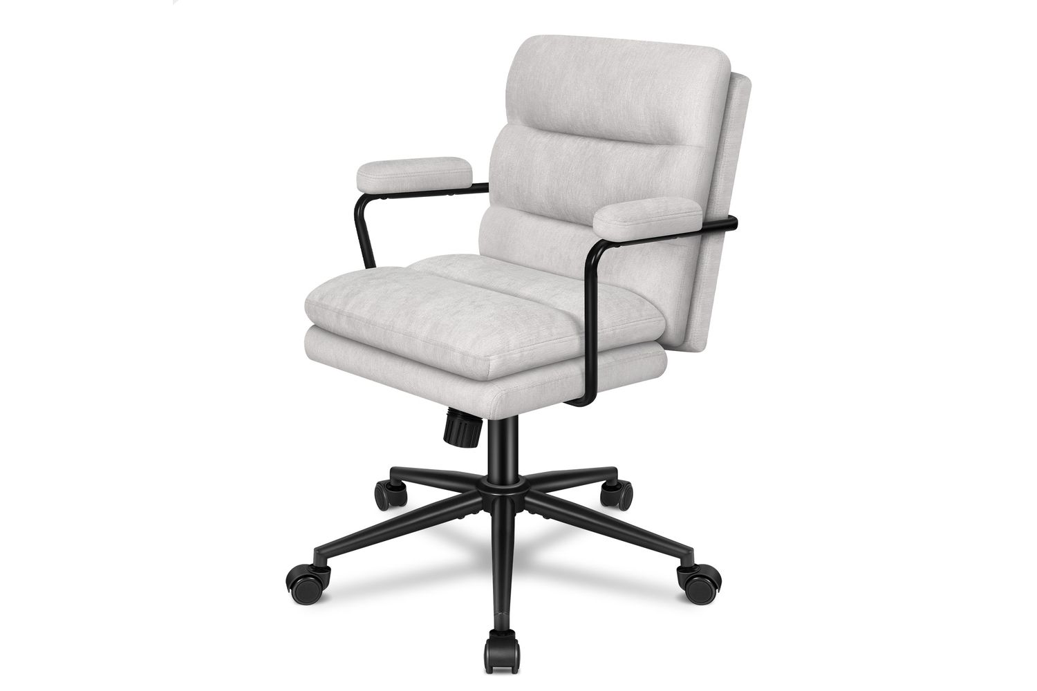 Office Chair Ergonomic Executive Computer Seat | Office Chair | Chenille | Light Grey