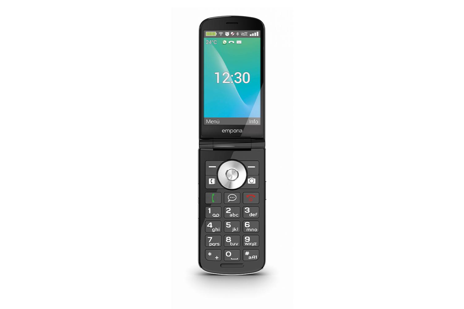 Emporia Touch Smart | 4G Touch Clamshell Mobile Phone | Black