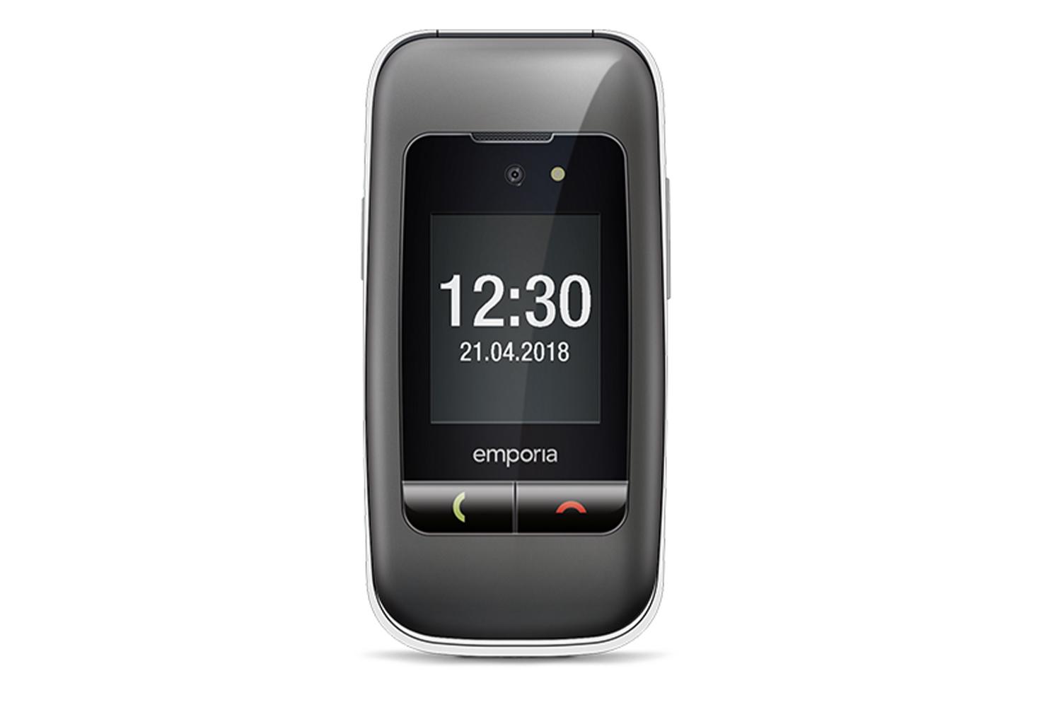 Emporia One | Flip Phone | Silver Space Gray