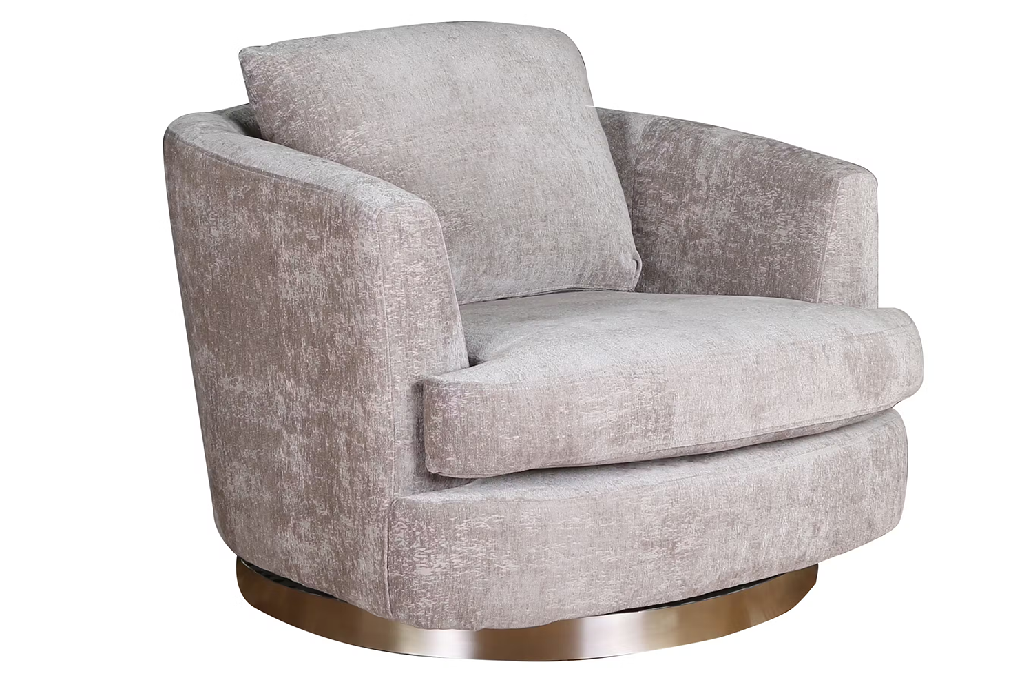 Zola Accent Chair | Swivel | Velvet | Grey