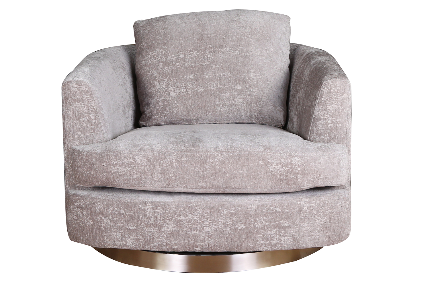 Zola Accent Chair | Swivel | Velvet | Grey
