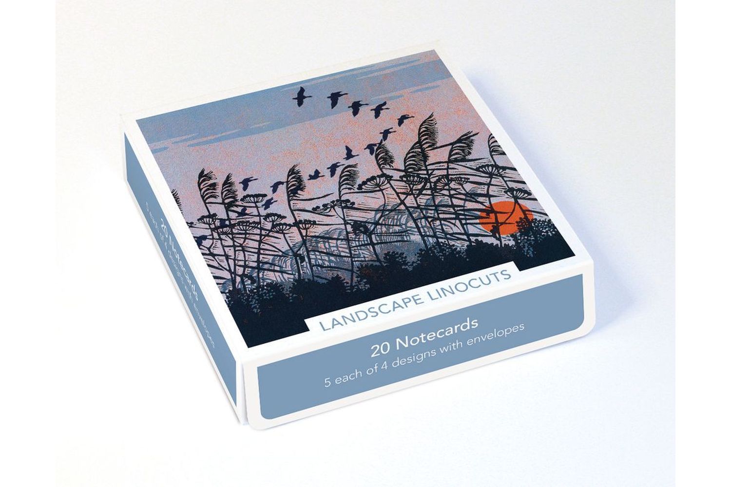 E Theme Notecards - Landscape Linocuts - Notecards Wallets