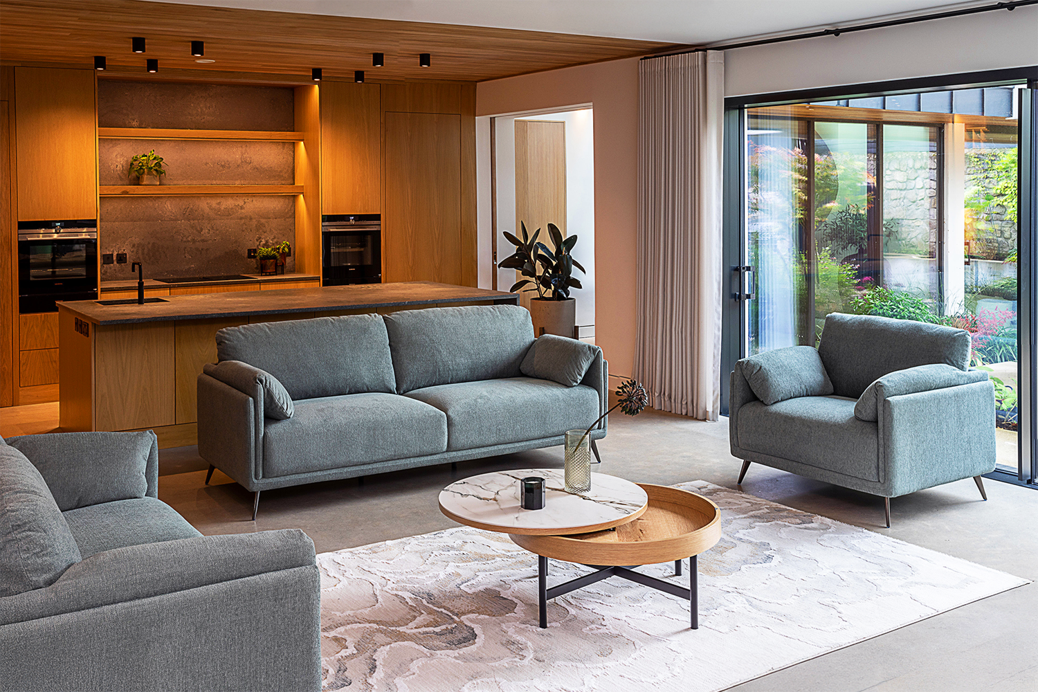 Heather Coffee Table | Stone Top | Natural