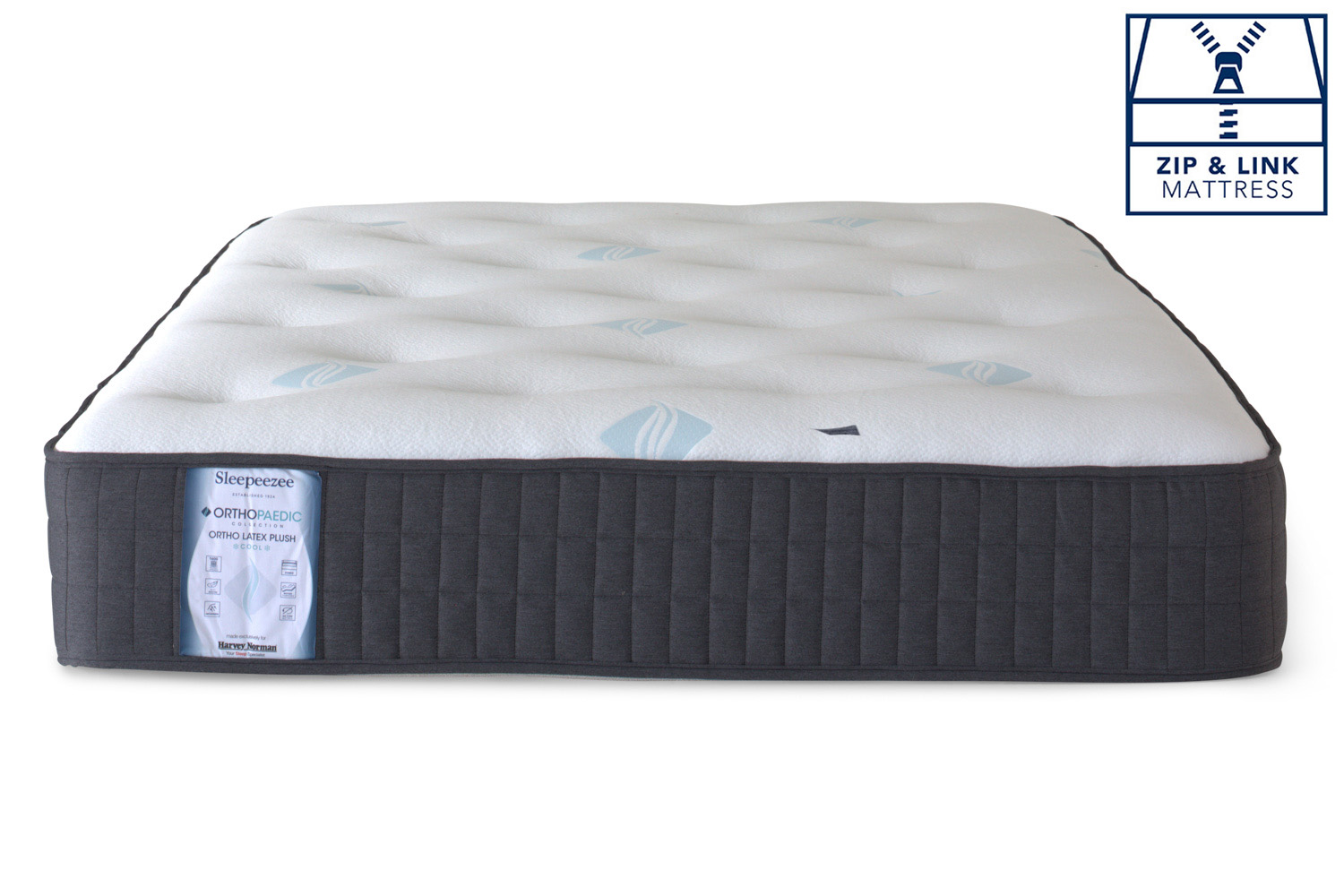Sleepeezee | Ortho Latex Plush Cool Motion Mattress | Super King Zip & Link | 6ft