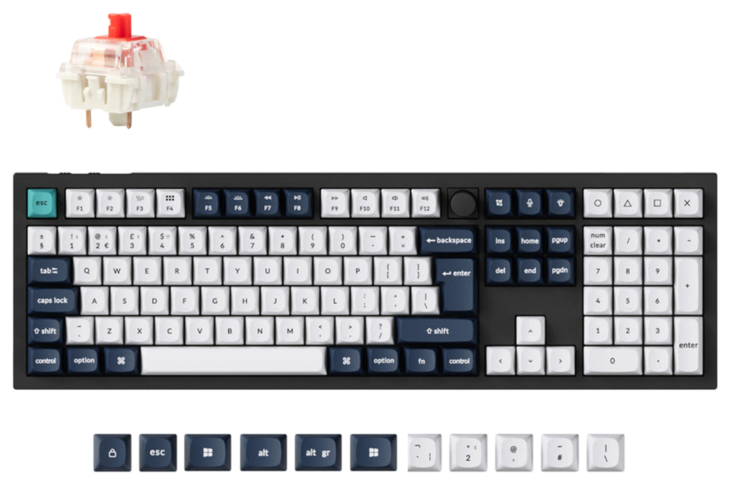 Keychron Q6 Max QMK/VIA Wireless Custom Mechanical Keyboard | Red