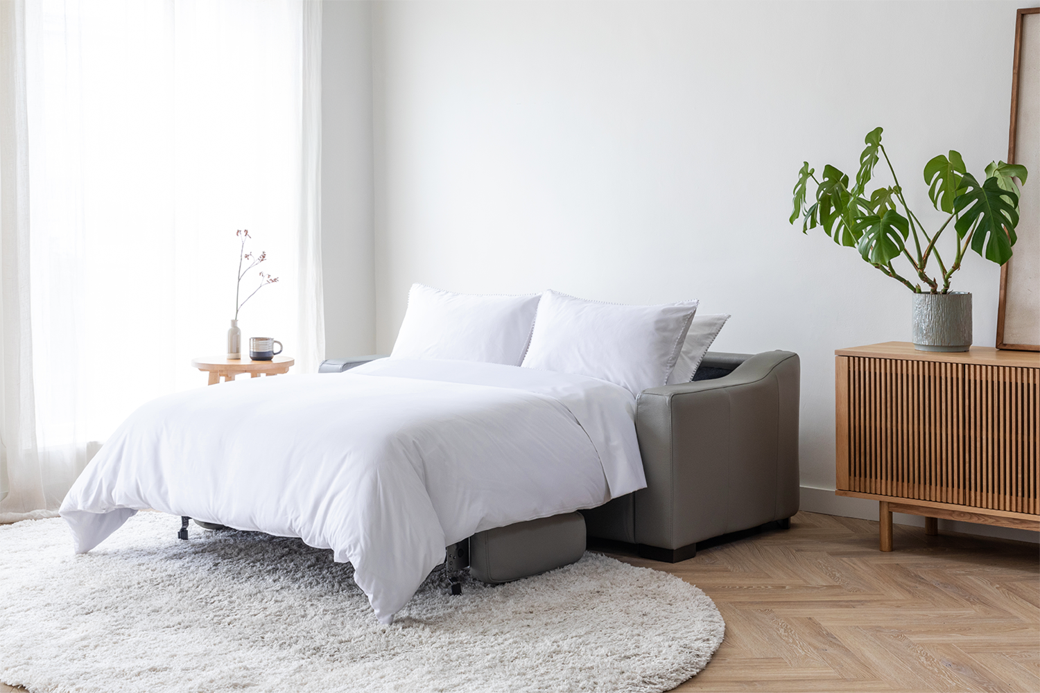 Smart 2 Seater | Sofa Bed | Grey