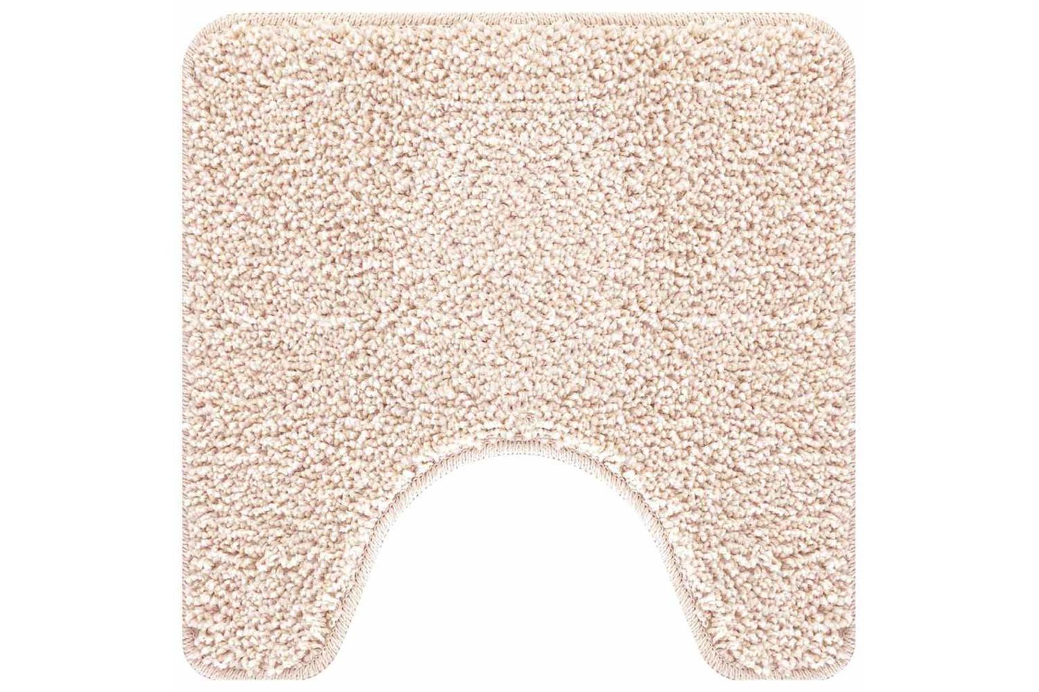 Anti-slip Bath Mat With Toilet Cut Cream 50 X 50 Cm Pp